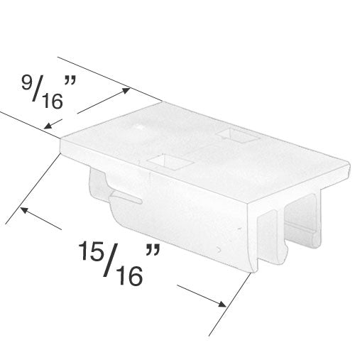  Snap-On Plastic Drum for 1" Mini Blinds 