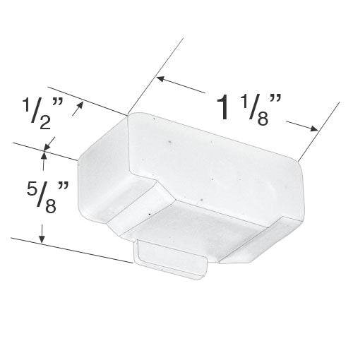  Graber and Bali Bottom Rail End Cap for 1" Mini Blinds 