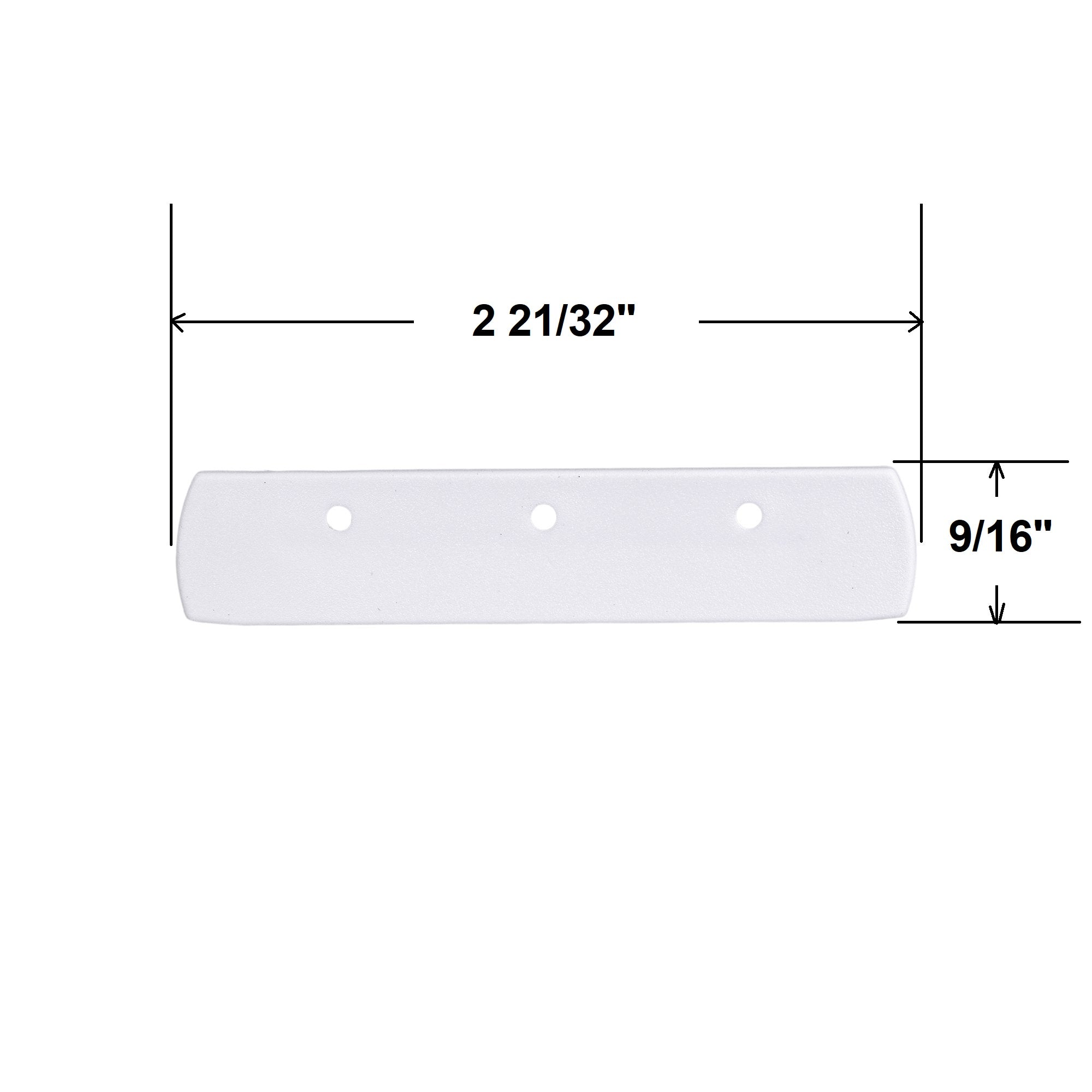  Bali and Graber Bottom Rail End Cap for Cellular Honeycomb Shades with a 2 1/2" Bottom Rail 