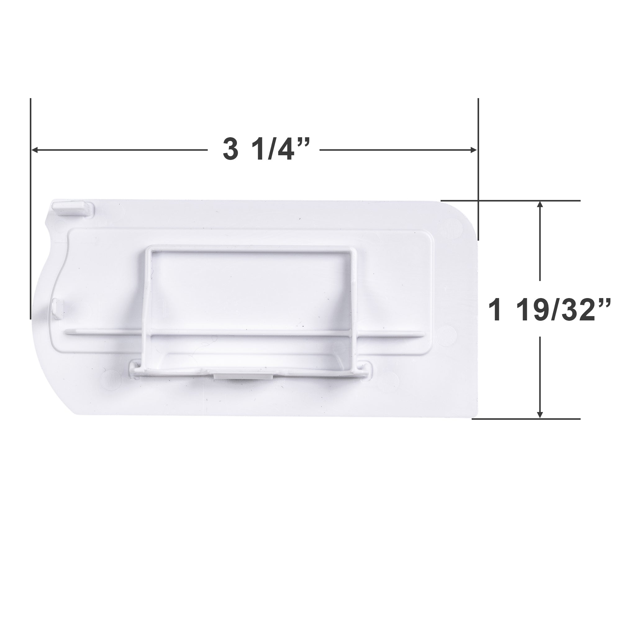  Bali and Graber Top Rail End Cap for Cellular Honeycomb Shades with 3 1/8" Wide Headrails 