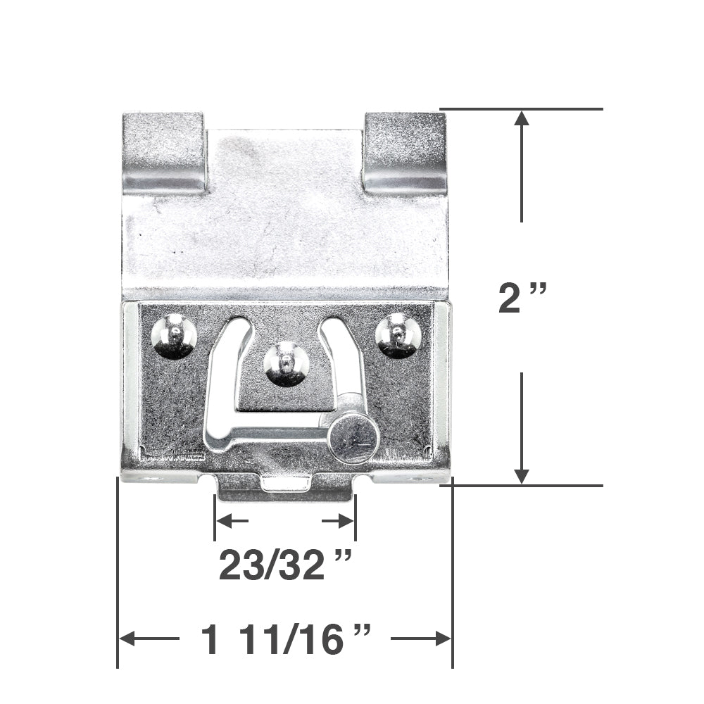  Cord Lock Mechanism for 2" Wood and Faux Wood Blinds with 2" Headrail Height 