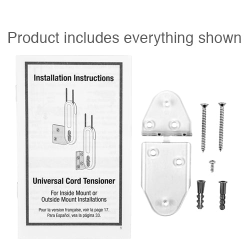  Hunter Douglas Universal Cord Loop Tensioner Mounting Bracket Set 