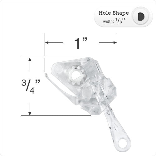  Tilt Mechanism with for Mini Blinds with a 3/4" x 1" Headrail - Plastic Eyelet Stem 