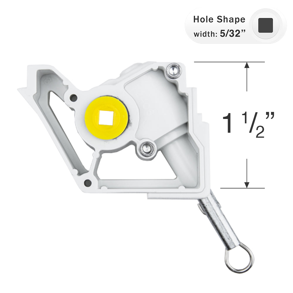  Bali and Graber Low Profile Wand Tilt Mechanism with 5/32" Square Hole for Horizontal Blinds 