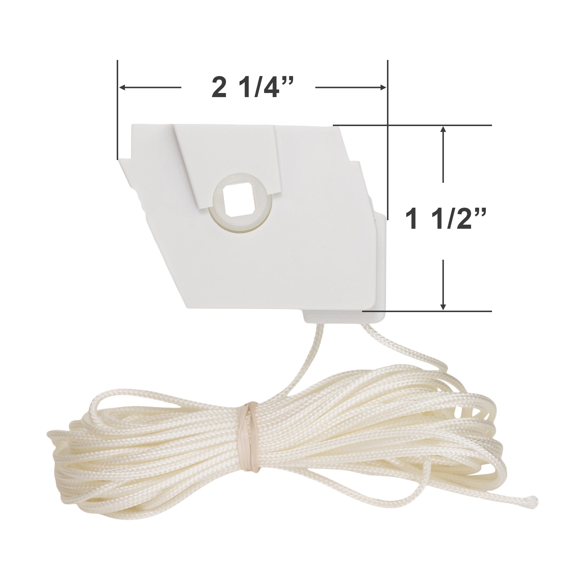  Bali and Graber Low Profile Cord Tilt Mechanism with 1/4" Square Hole for Horizontal Blinds 