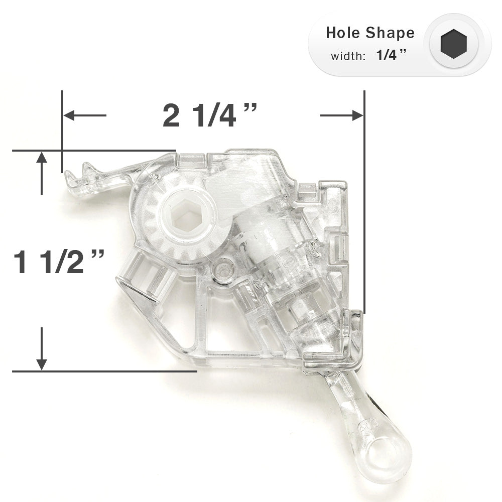  Champion Low Profile Tilt Mechanism wiht 1/4" Hex Hole for Cordless 2" Faux Wood Blinds 