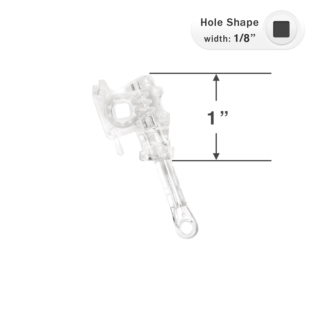  Wand Tilt Mechanism with 1/8" Square Hole for Mini Blinds - Eyelet Stem 