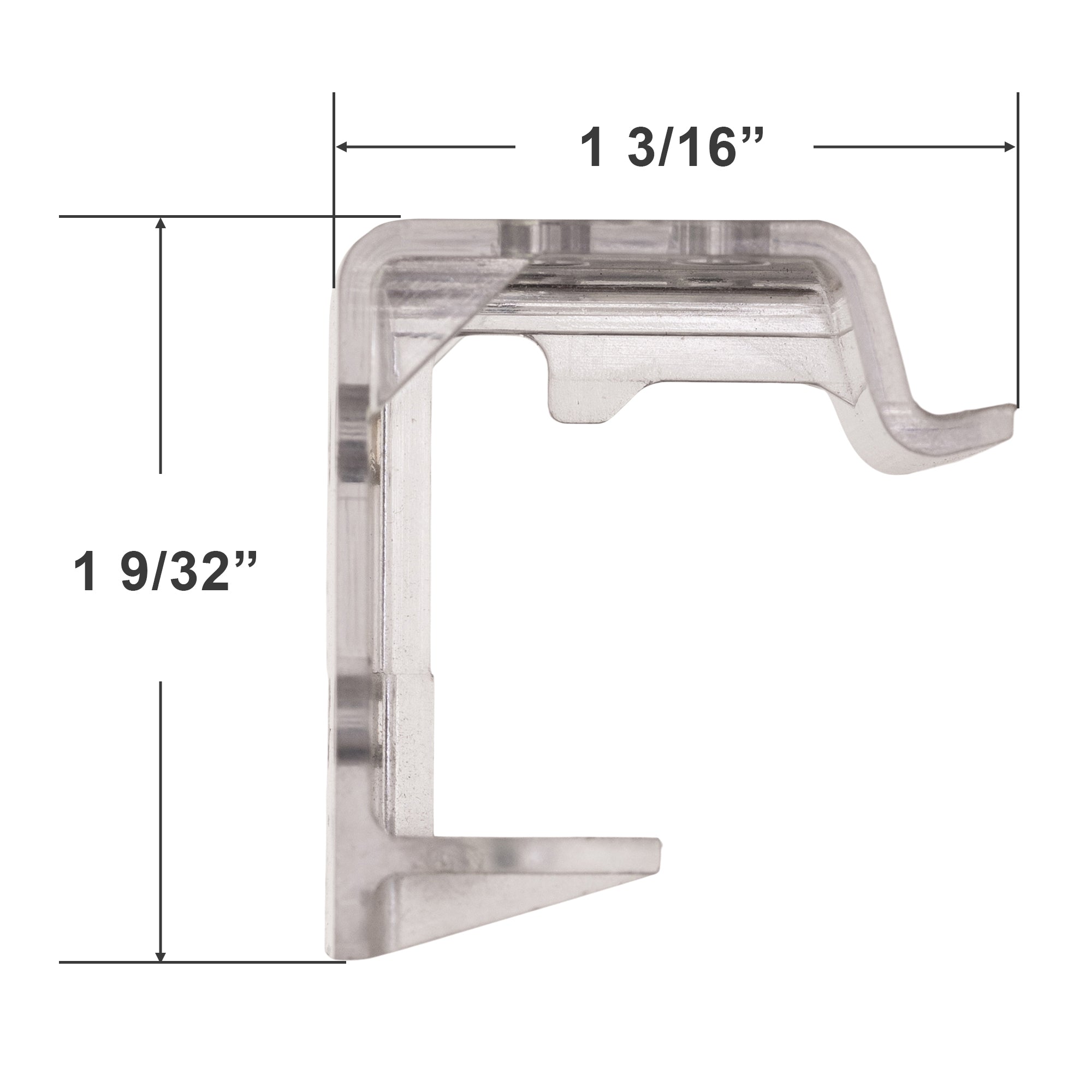  Plastic Mounting Bracket for 1" Mini Blinds 