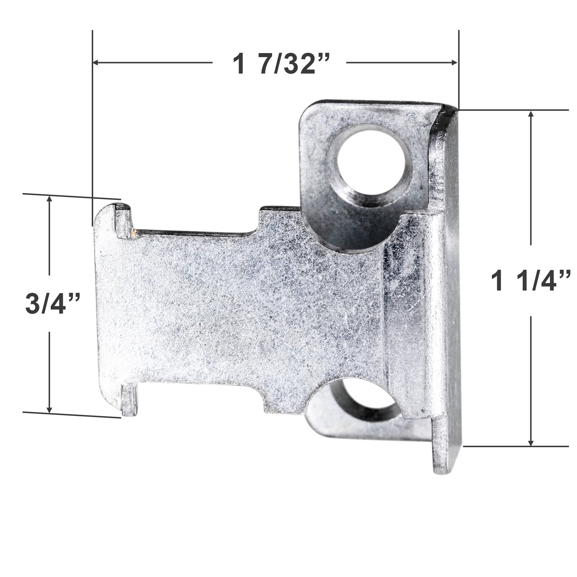  Kirsch Medallion Mounting Bracket for 1" Mini Blinds - Inside Mount Design - Silver 