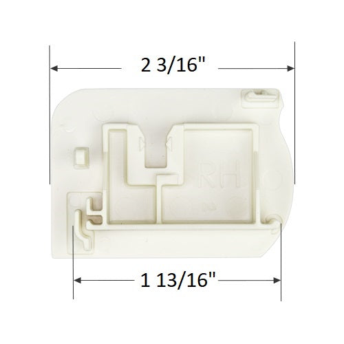  Bali and Graber Top Rail End Cap for Cellular Honeycomb Shades - Right Side Only 