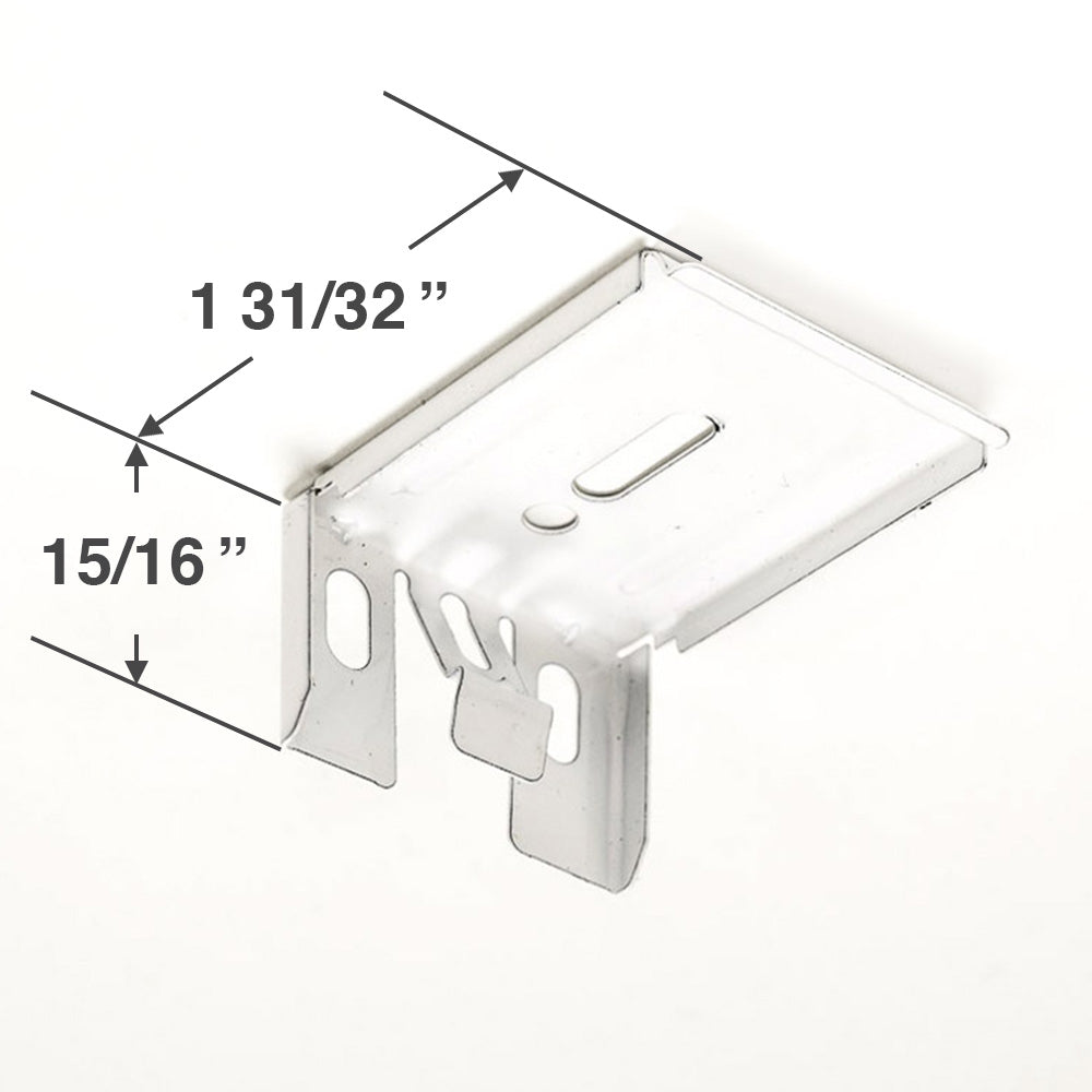  Alta and Hunter Douglas Mounting Bracket for Cellular and Pleated Shades with a 1 7/8" Wide Headrail 