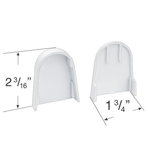  Rollease R-Series 360 Mounting Bracket Covers for Roller Shades with R3 and R8 Clutches - RBPC360W 