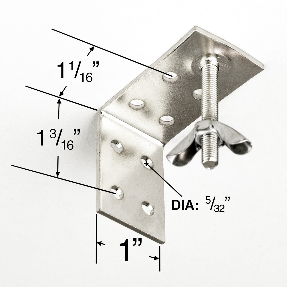  Mounting Bracket for Board-Mounted Woven Wood and Roman Shades 