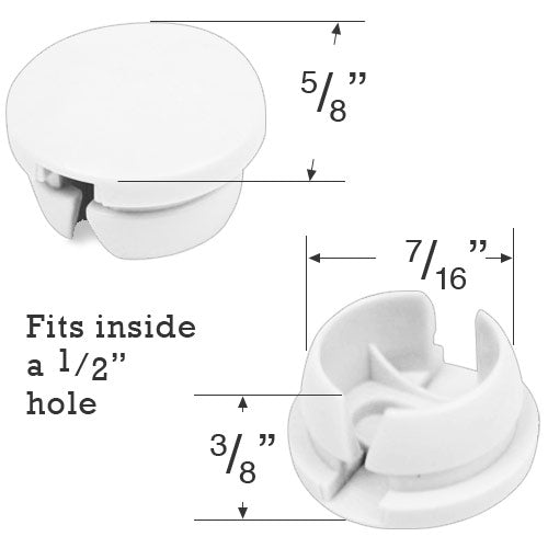  Hunter Douglas Bottom Rail Button for Faux Wood Blinds - Current Style 