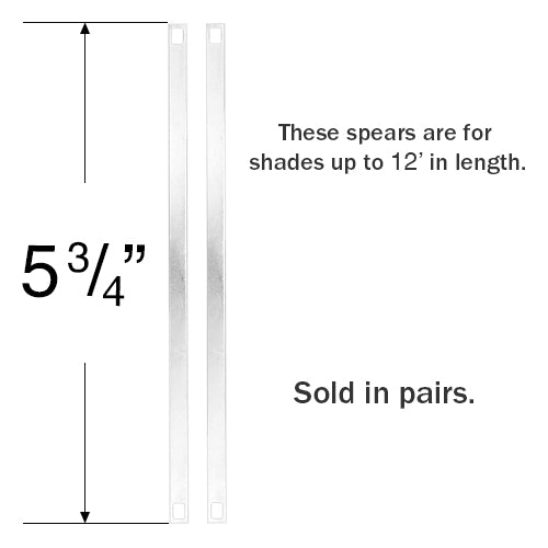  Rollease Spears for Clutch Driven Cellular Honeycomb Shades - Long 