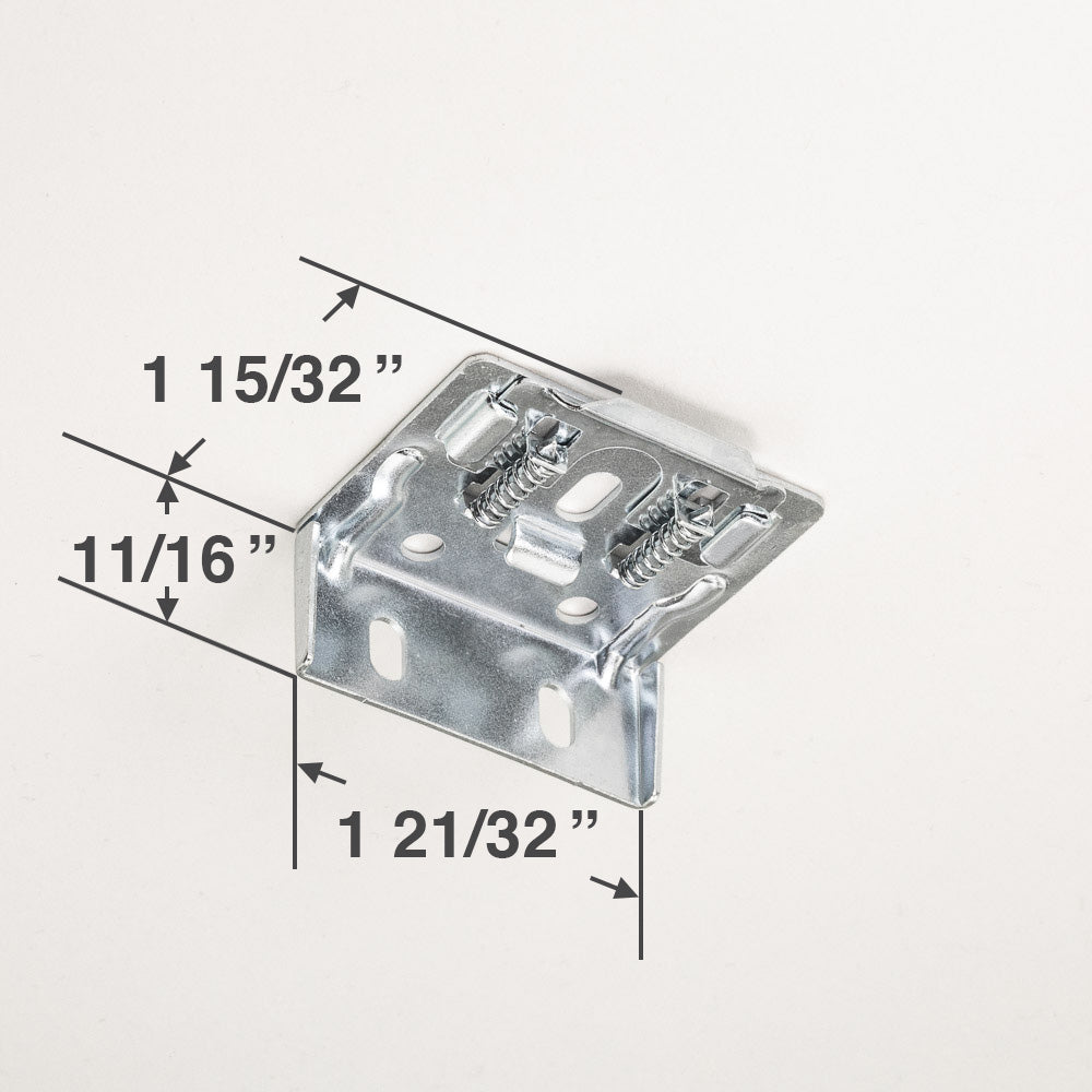  Mounting Bracket for Cellular Honeycomb and Pleated Shades with a 1" Headrail 