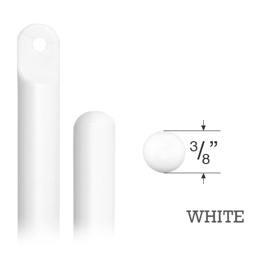  Smooth Round Plastic Wand for Mini Blinds and Wood & Faux Wood Blinds 