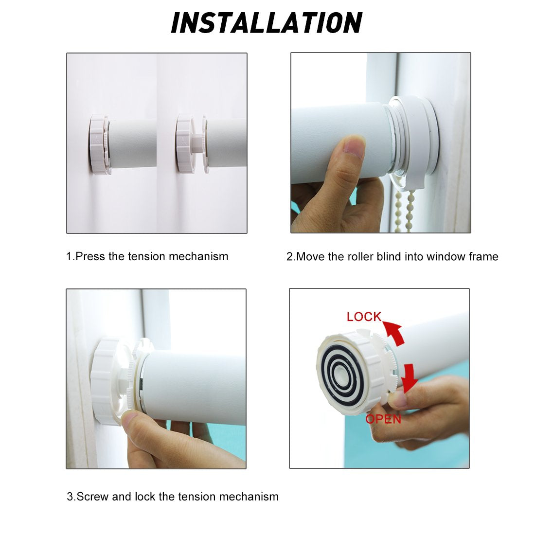How to install No drill blinds