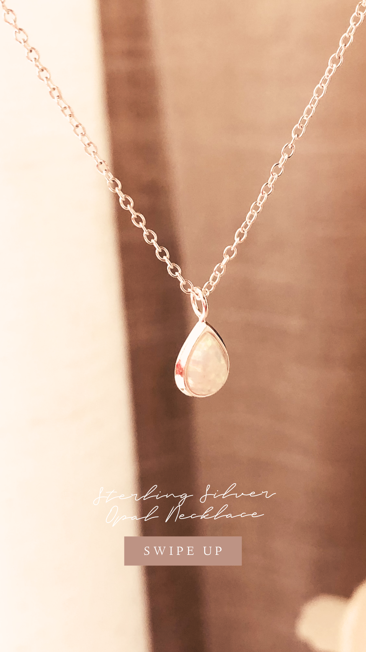 Teardrop Opal Necklace