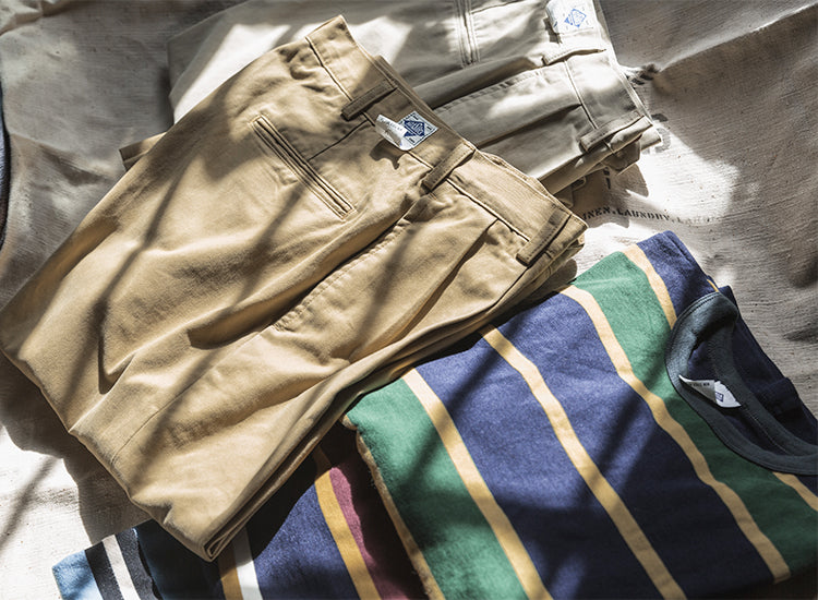 Non Stock MFG. CO. 1930s IVY Style Double Pleated Chino Trousers - Khaki May 2022 29 Non Stock MFG. CO. 1930s IVY Style Double Pleated Chino Trousers - Khaki May 2022 -Cheap Olderbest Store 5036