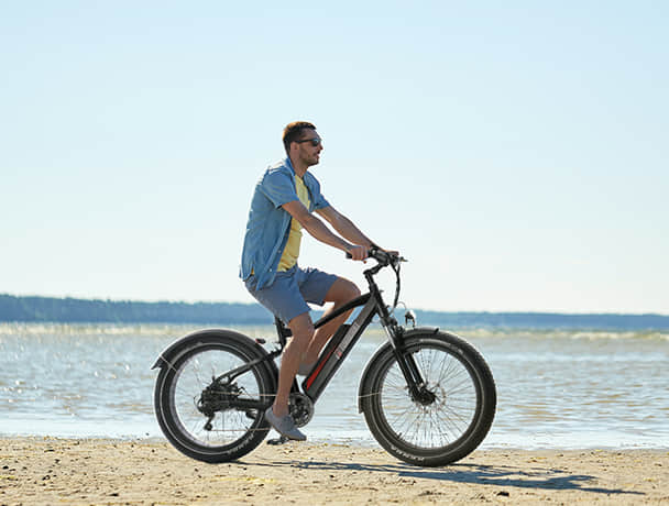 best electric fat tire bike from Turboant with sleek design