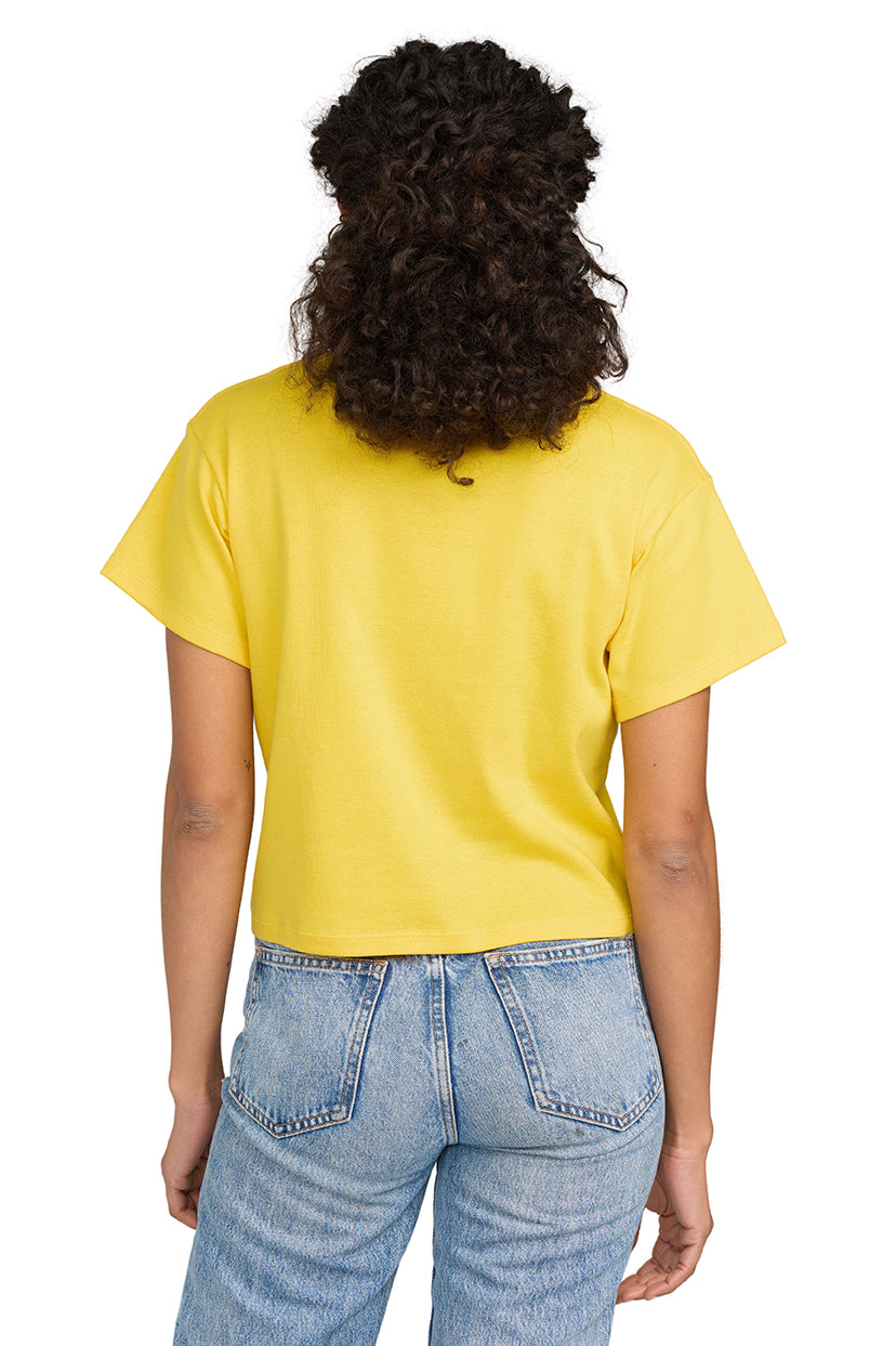 Baby Rib Crop Tee - 100% Organic