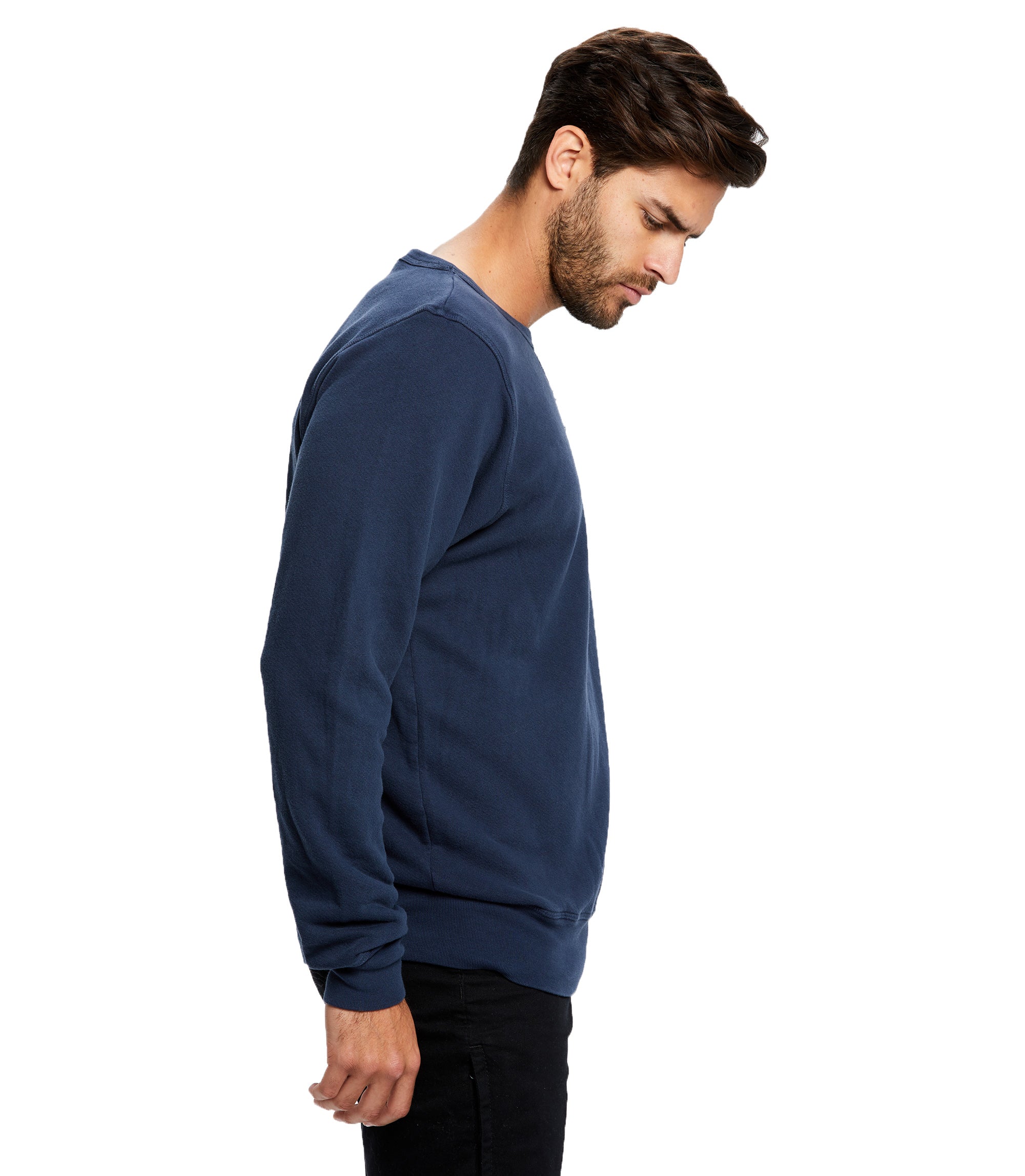 Unisex Long Sleeve Pullover Crew - Garment Dyed