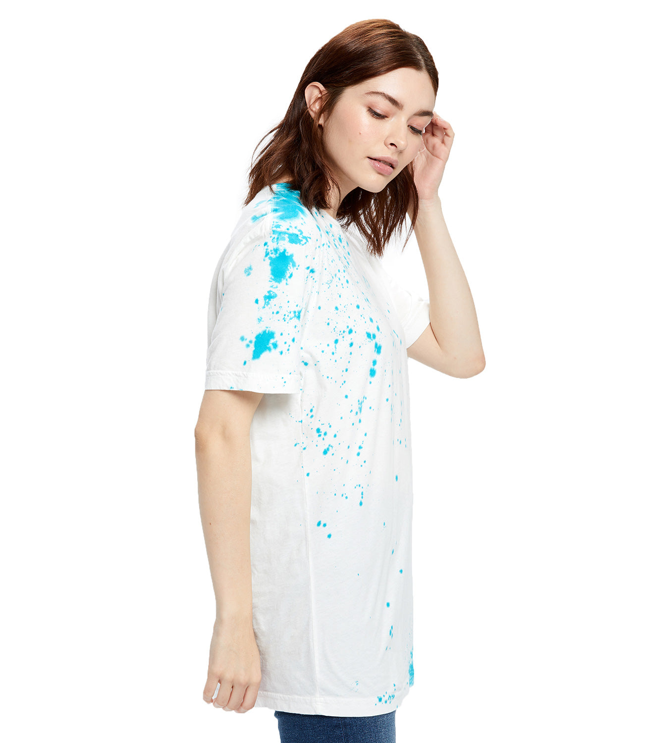 Unisex Fine Jersey Garment Dye Splatter Tee