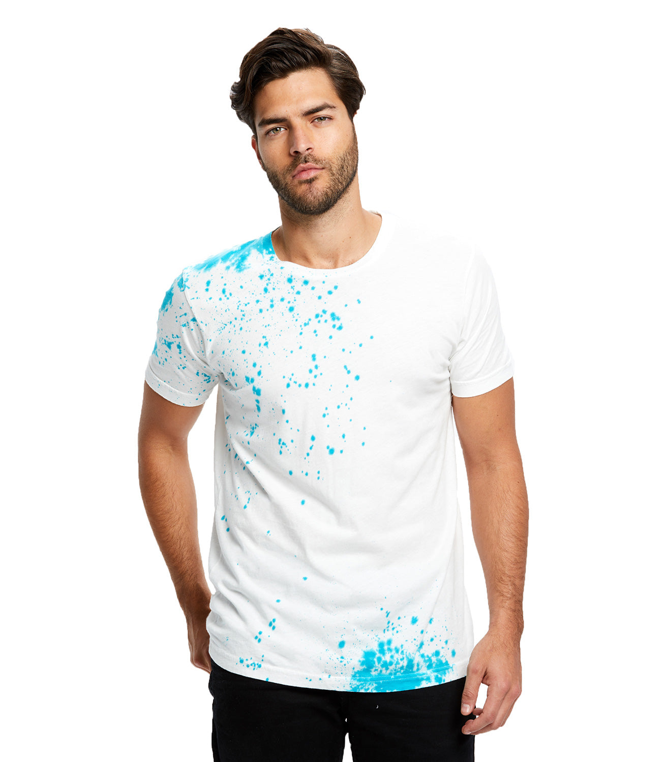 Unisex Fine Jersey Garment Dye Splatter Tee