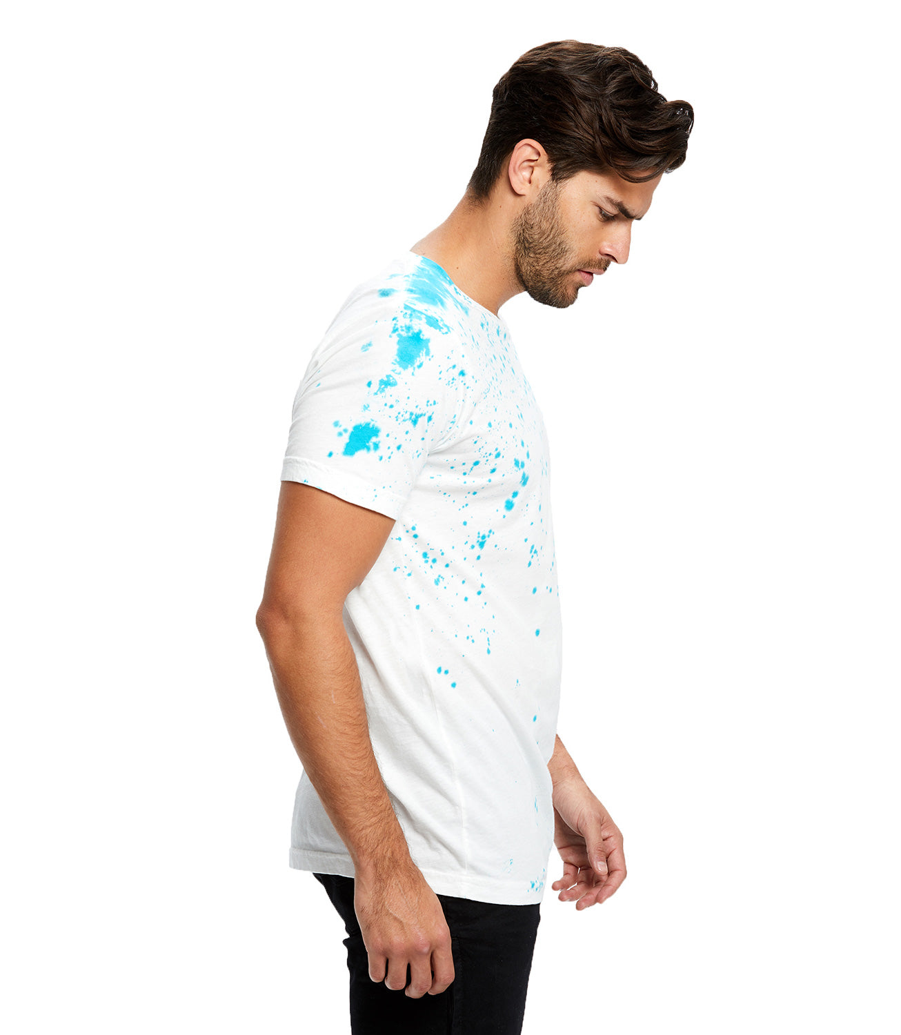 Unisex Fine Jersey Garment Dye Splatter Tee