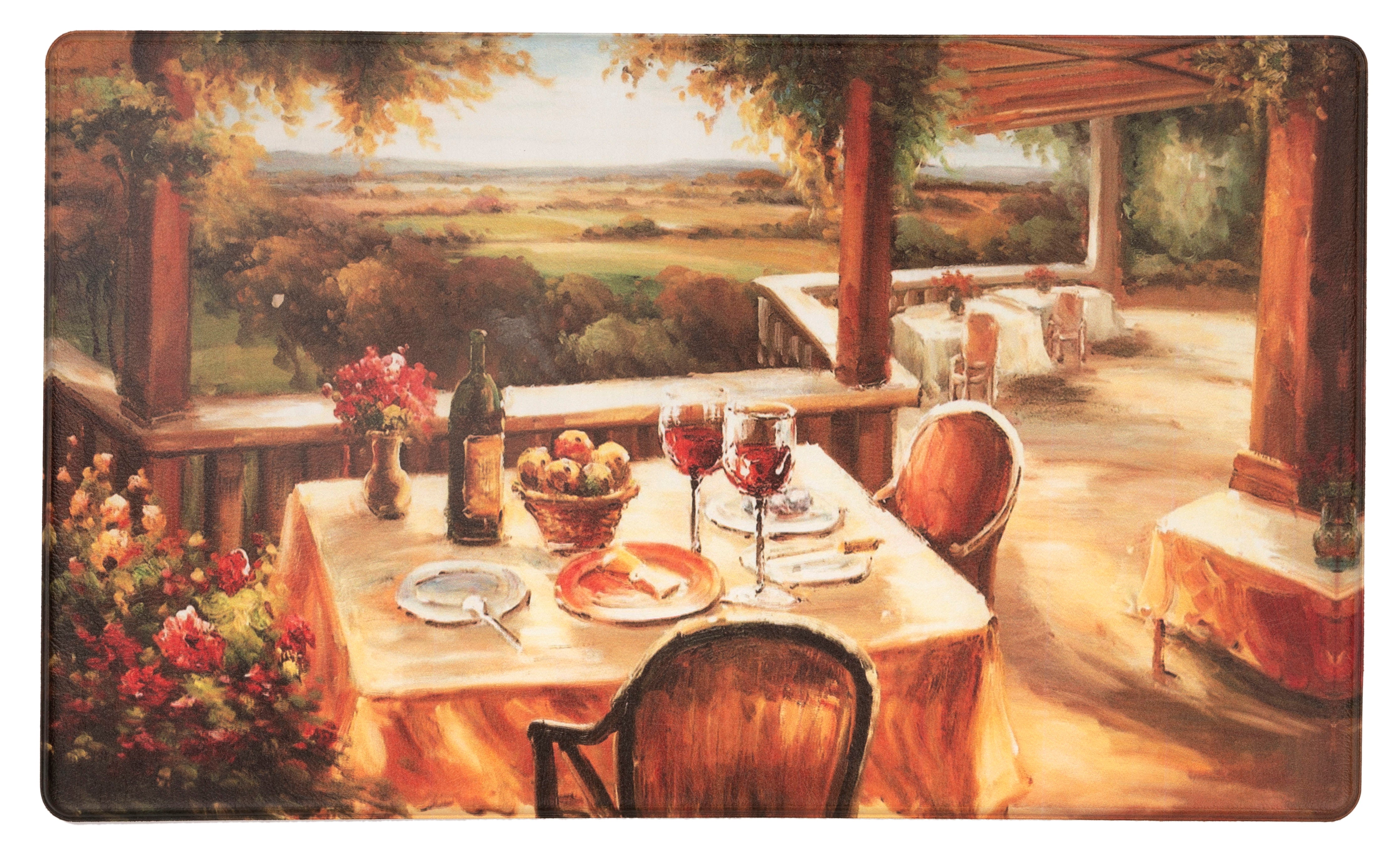 Village Restaurant Scenery Anti-fatigue Kitchen Mat