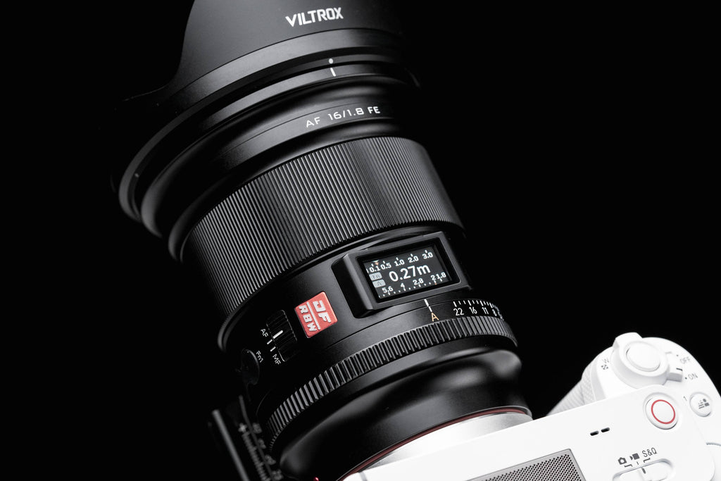 More pictures of the upcoming Viltrox AF 16mm f/1.8 lens with a large LCD  screen - Photo Rumors