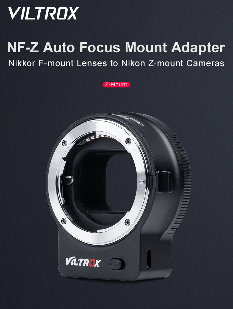 特注モデル VILTROX マウントアダプター NF-Z ニコンFレンズ→Nikon Zカメラ用 アダプター AFオートフォーカス VR手ブ  コンバージョンレンズ