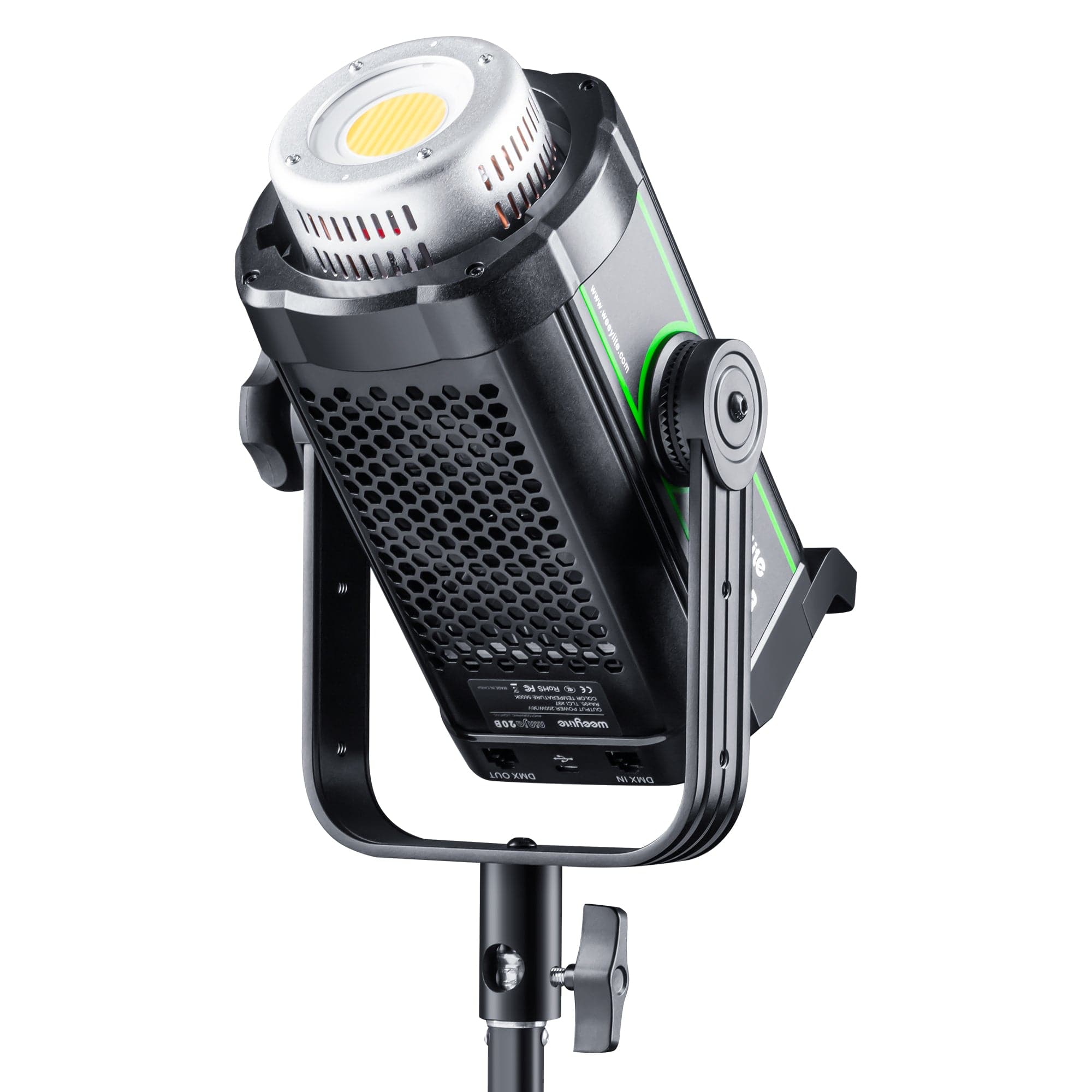 Weeylite ninja 20B 200W 2800K~6800K Bi-color COB Video Light with 10 Lighting Effects APP Control