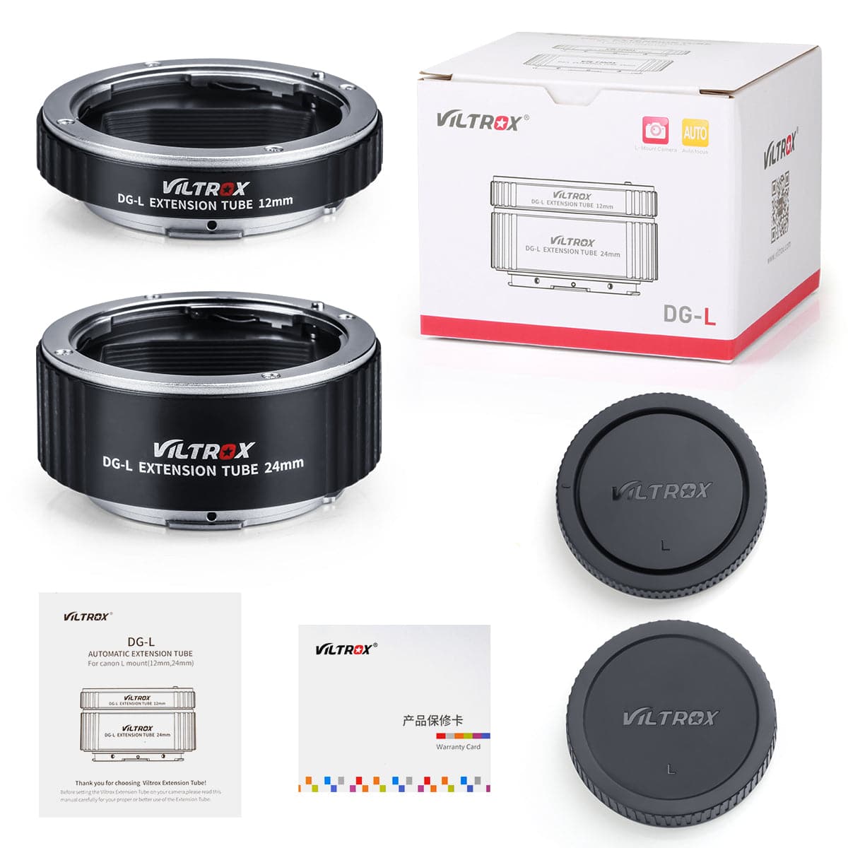 Viltrox L-mount Macro Extension Tube Ring Match with Panasonic Leica Sigma L-mount Cameras