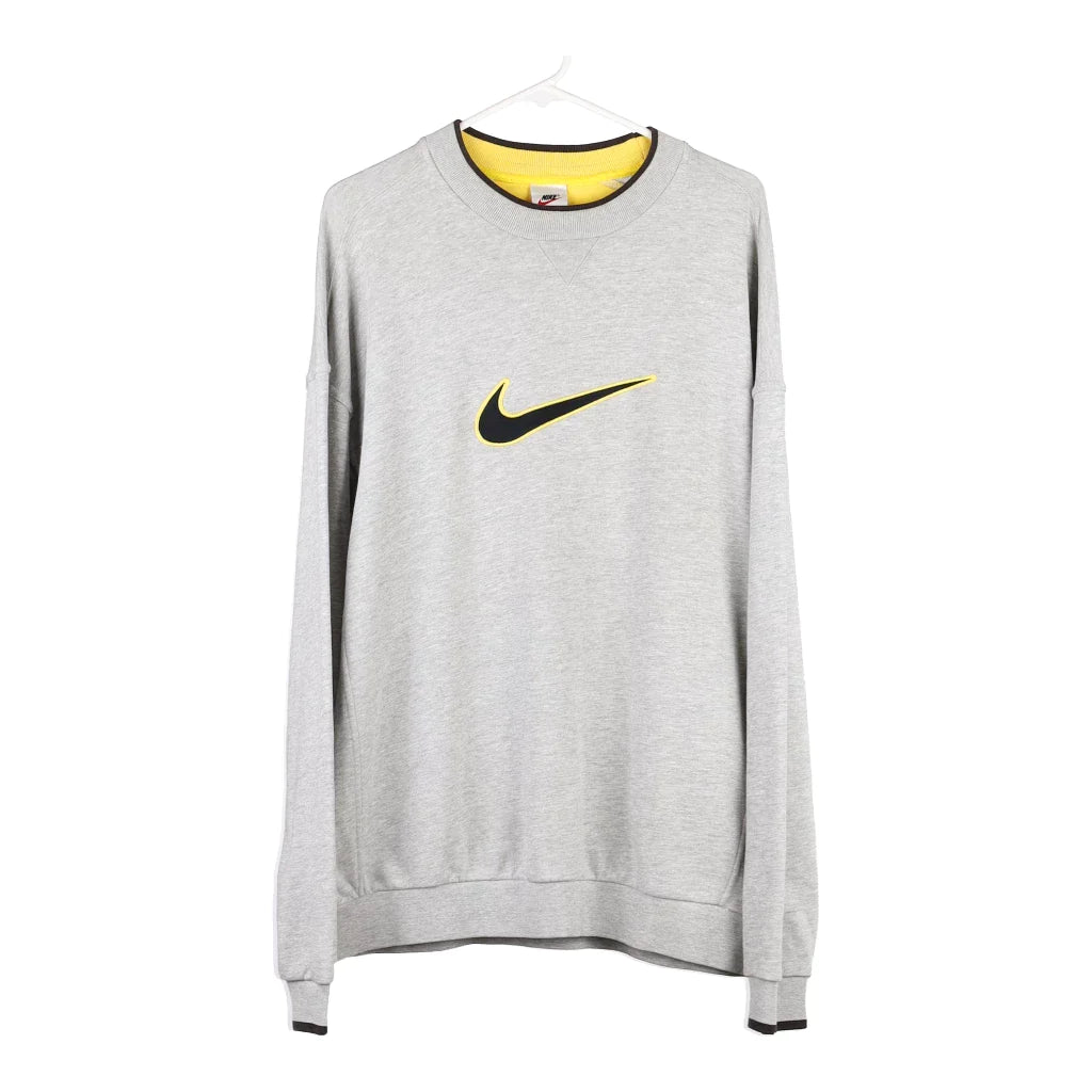 Nike Sweatshirt - 2XL Grey Cotton Blend