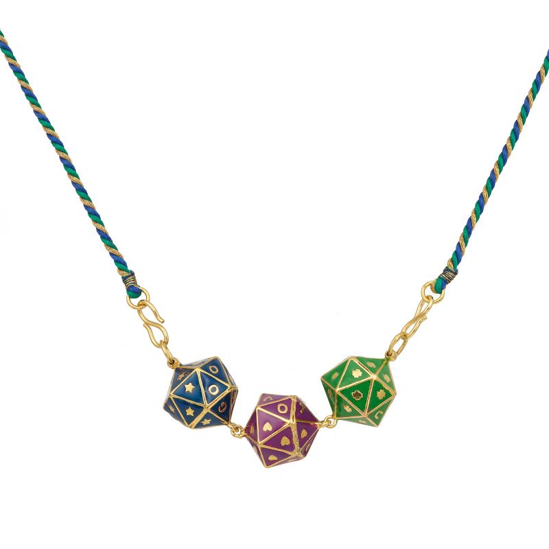 Necklace Bleu Twelve Bleu-Violet-Vert