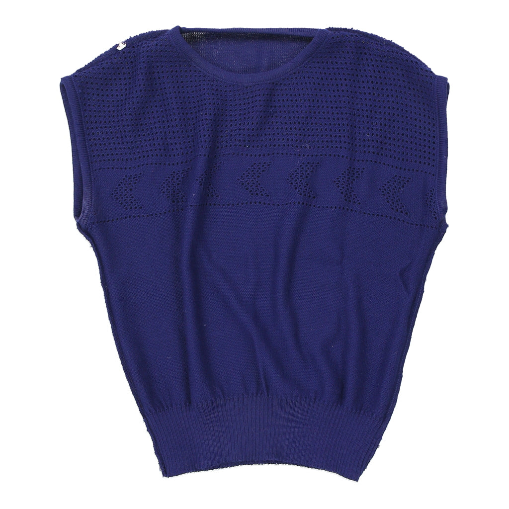 Unbranded Sweater Vest - Medium Blue Cotton