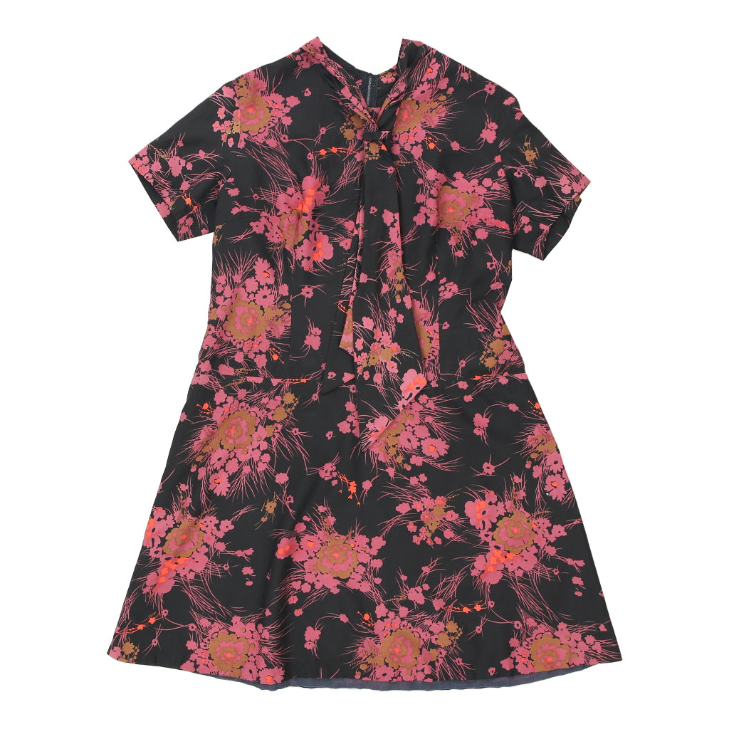 Unbranded Floral Mini Dress - Medium Black Viscose