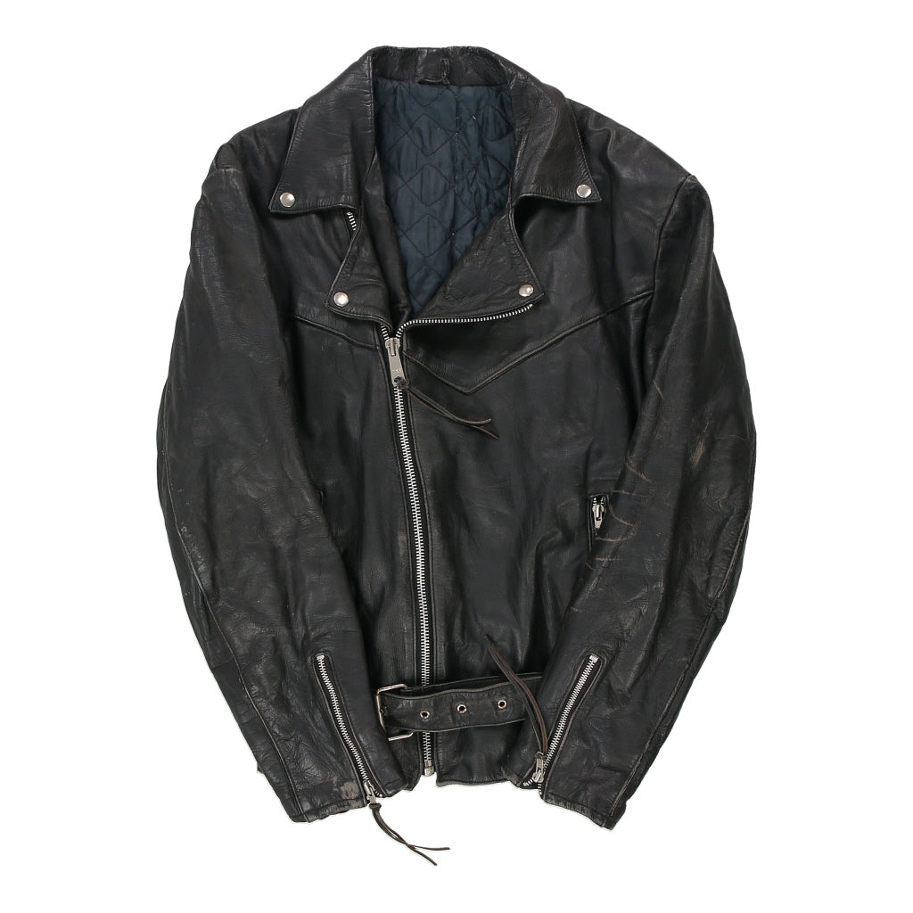 Unbranded Leather Jacket - Medium Black Leather