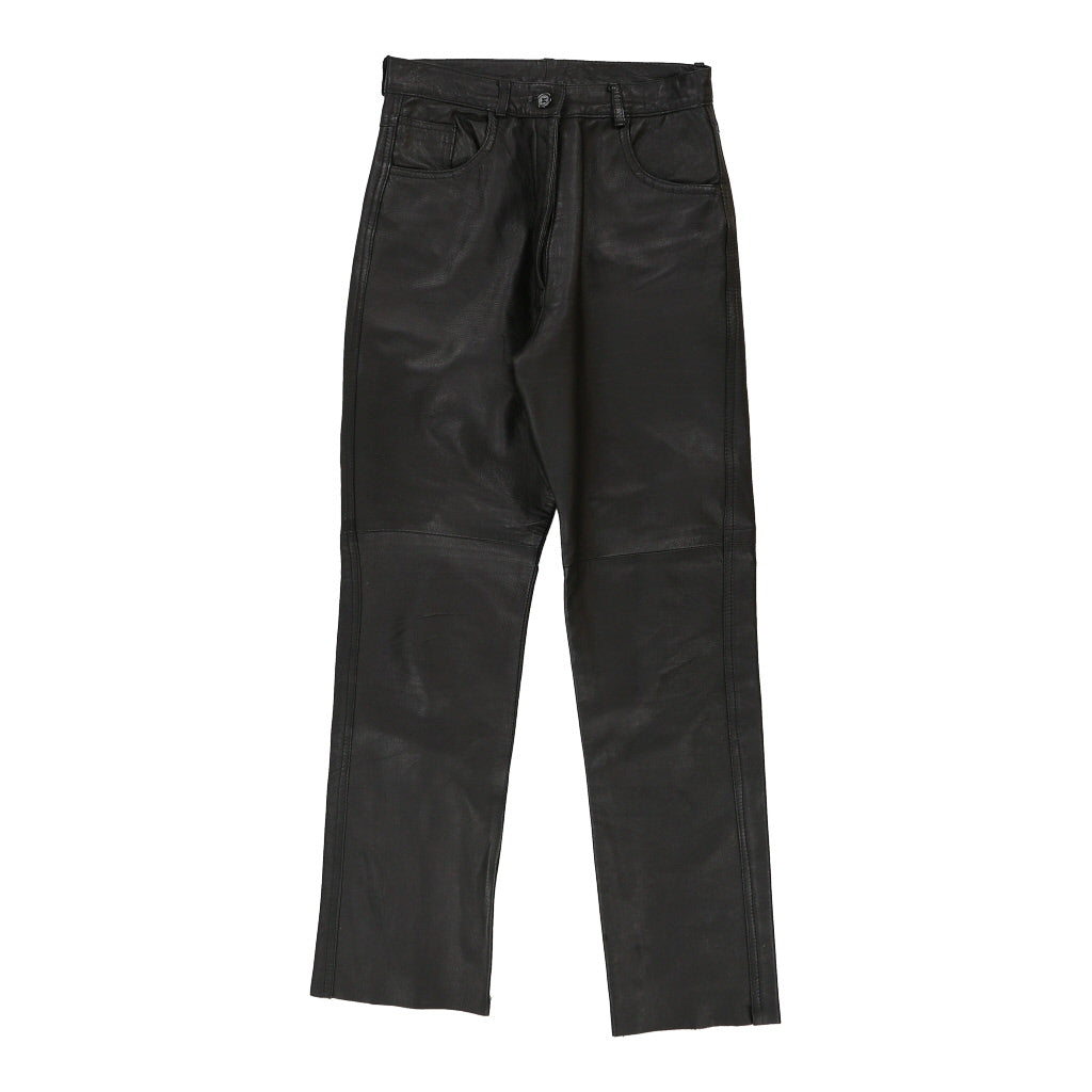 Unbranded Trousers - 28W 31L Black Leather