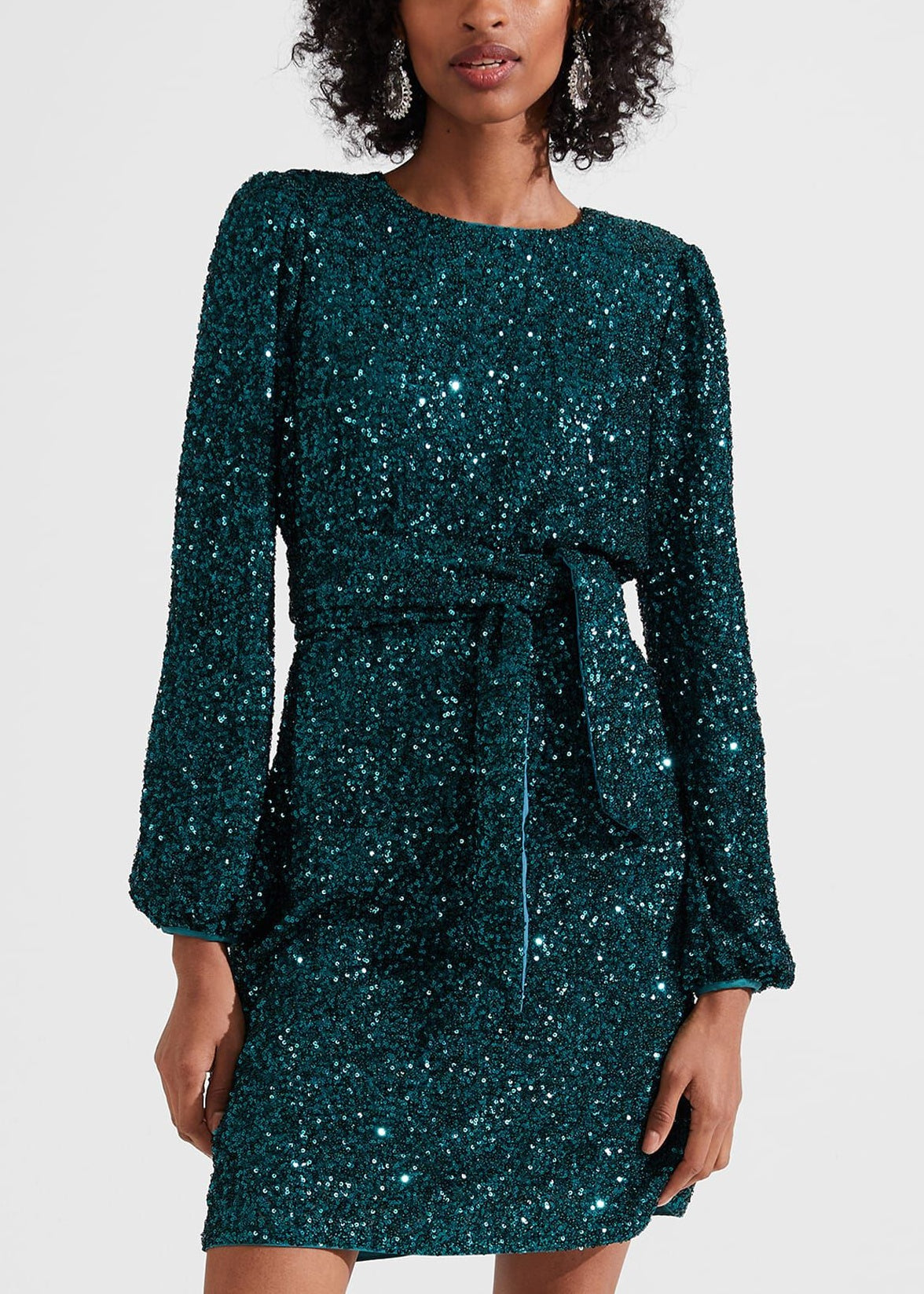 Bette Sequin Dress 0223/5985/9045l00 Evergreen