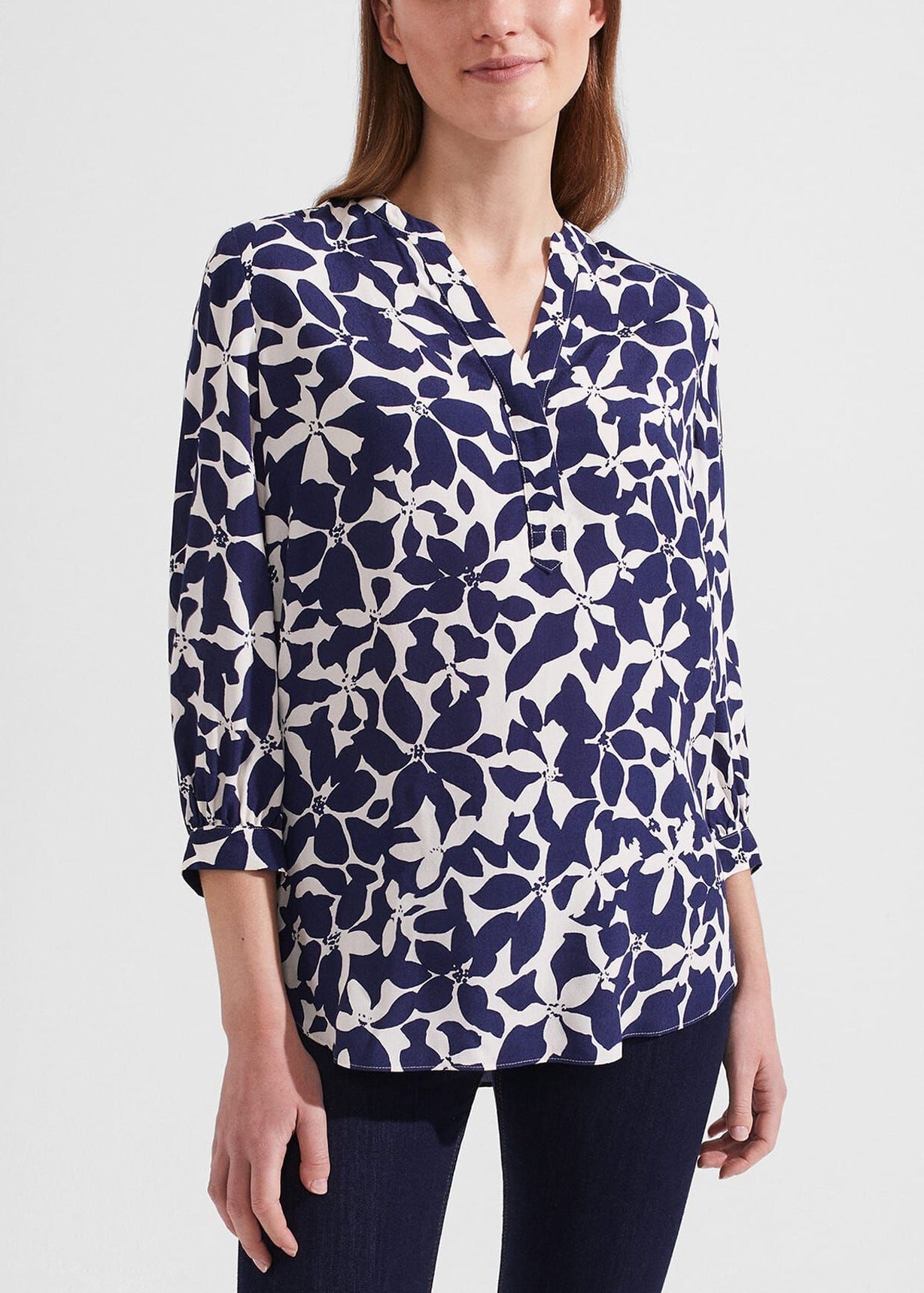 Essie Blouse 0223/6012/9324l00 Rich-Navy-Cream