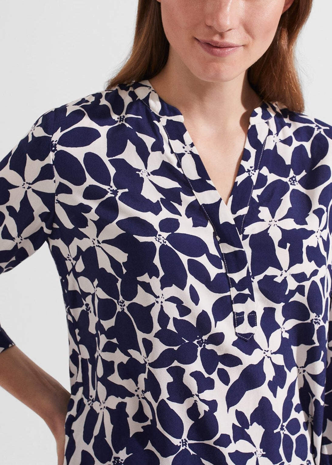 Essie Blouse 0223/6012/9324l00 Rich-Navy-Cream