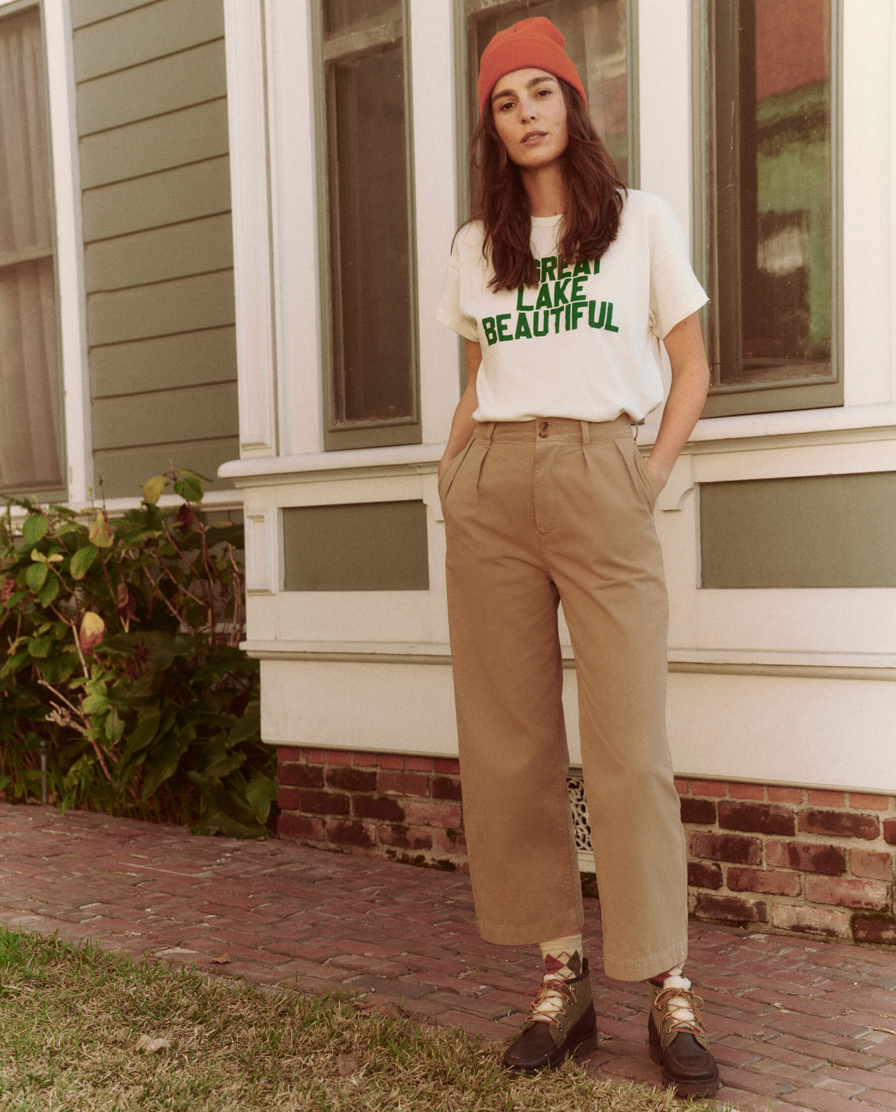 Tshirt The Boxy Crew Boxy Crew Lake Washed-White