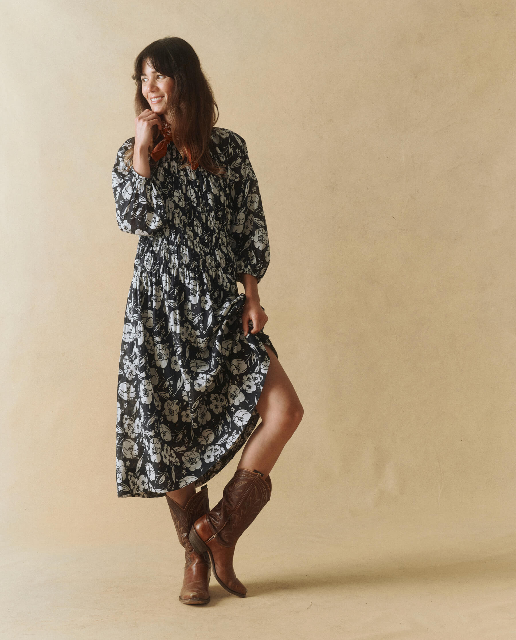 Dress The Cobbleston Cobblestone Dres Navy-Whisper-Floral