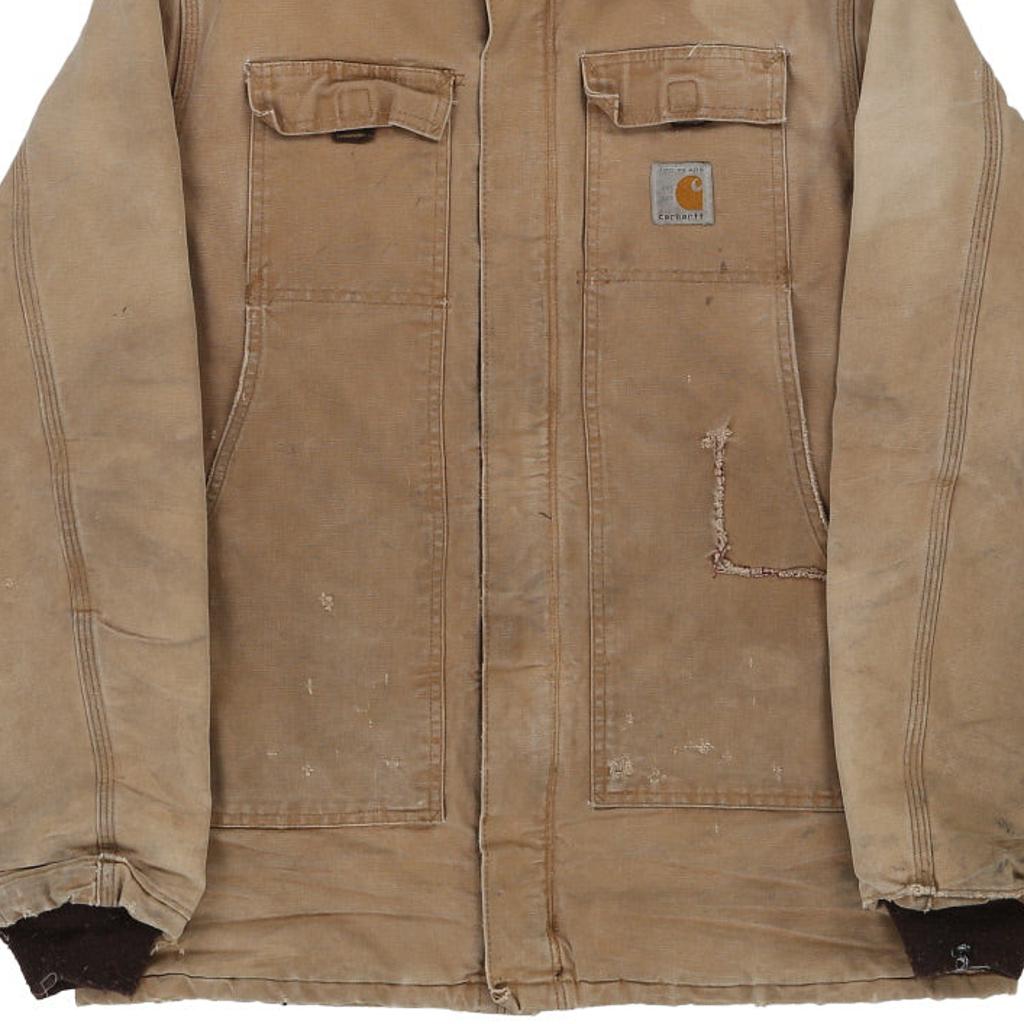 Lightly Worn Carhartt Jacket - Large Beige Cotton
