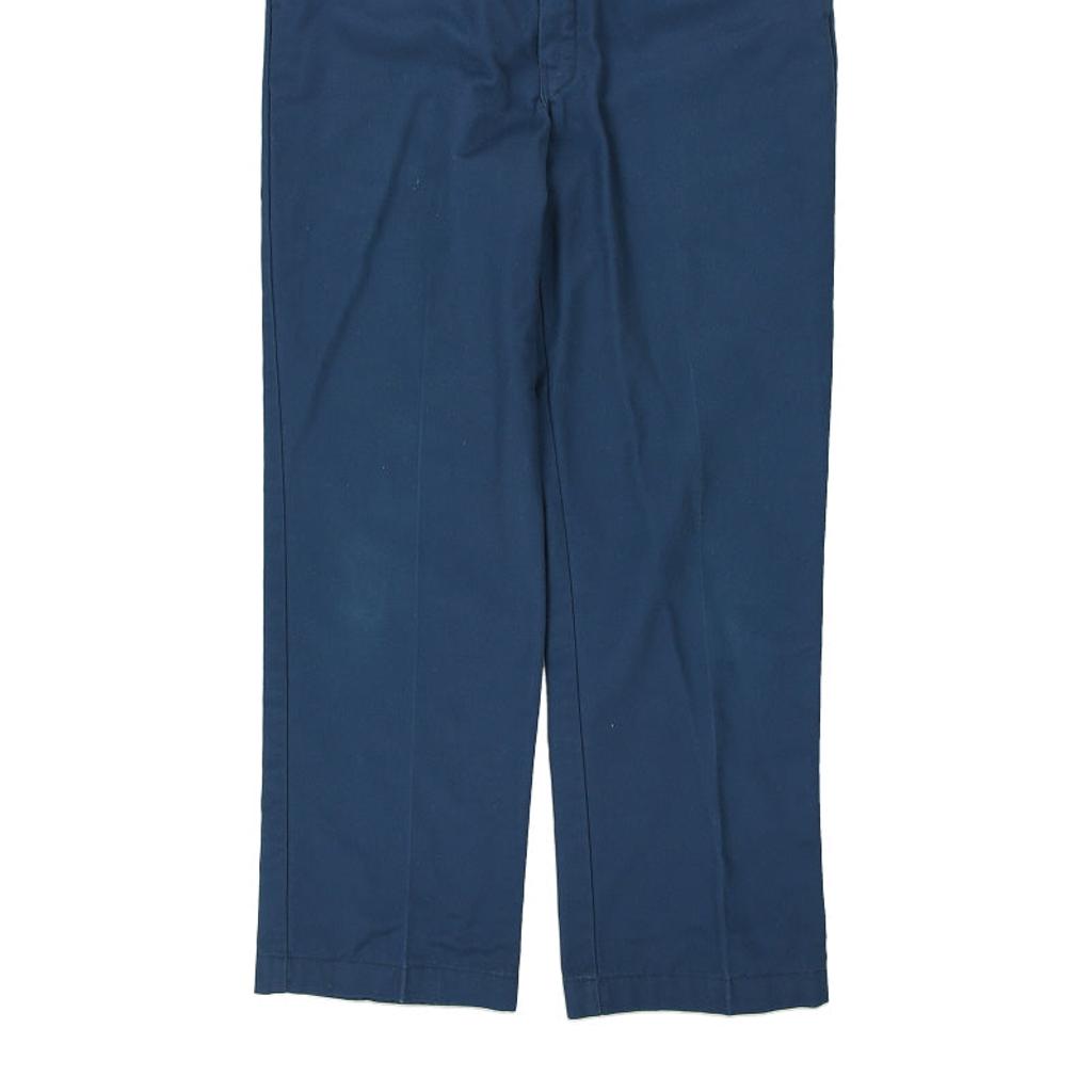 Dickies Trousers - 34W 31L Blue Cotton