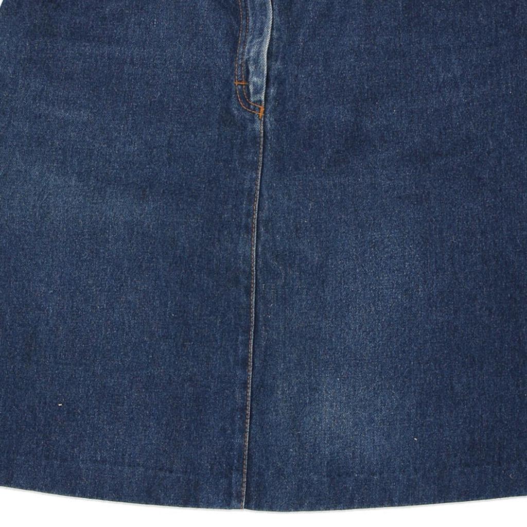 El Paso Denim Skirt - 29W UK 10 Blue Cotton