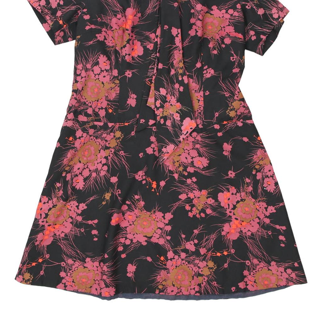 Unbranded Floral Mini Dress - Medium Black Viscose